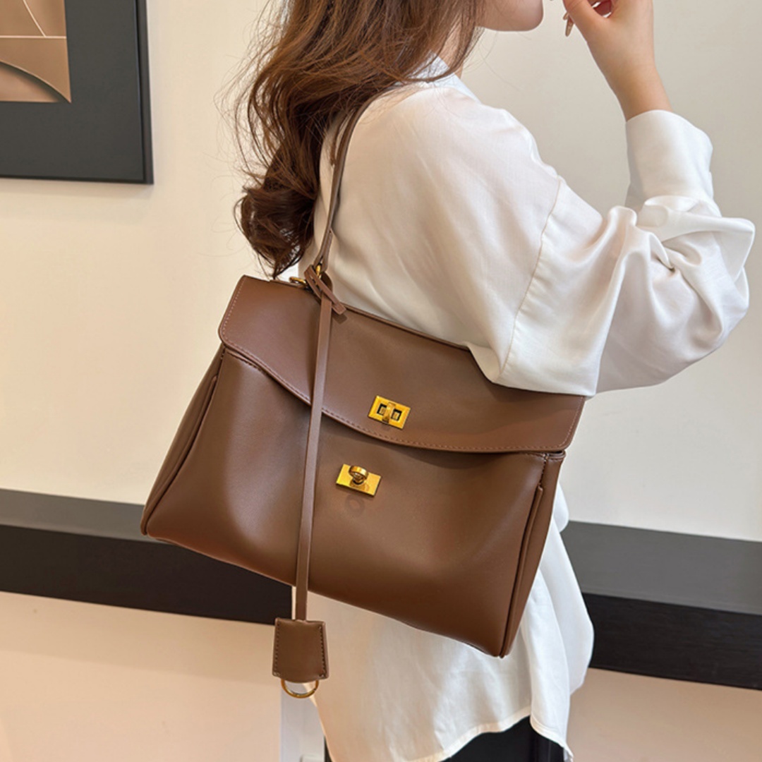 Women Hand Bags For Office - Sac à rabat en cuir souple