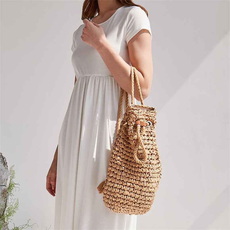 Sacs à dos en paille décontrac - Women'S Raffia Bags avis et prix