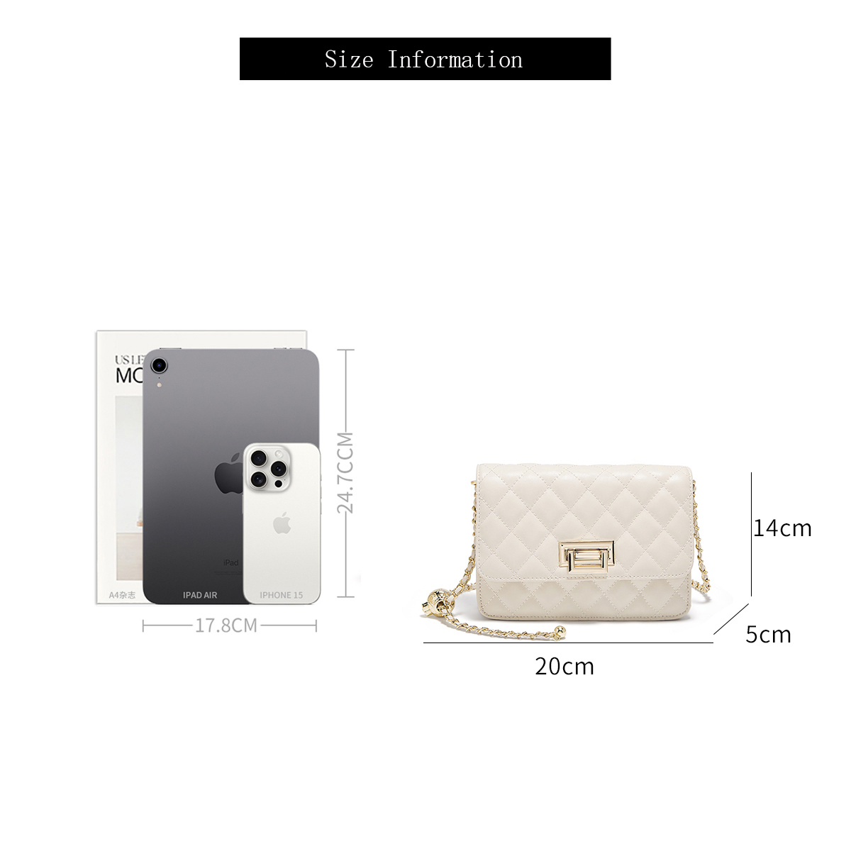 Sac bandoulière matelassé blan - Women Bags 2026 Trends avis et prix