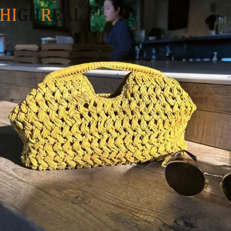 Sac à main tissé en chaîne pou - Women'S Raffia Bags avis et prix