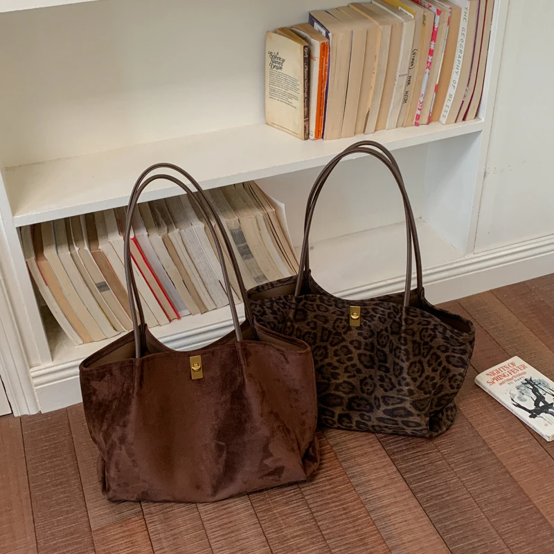 Sac cabas en daim à imprimé lé - Women'S Bags Handbags avis et prix